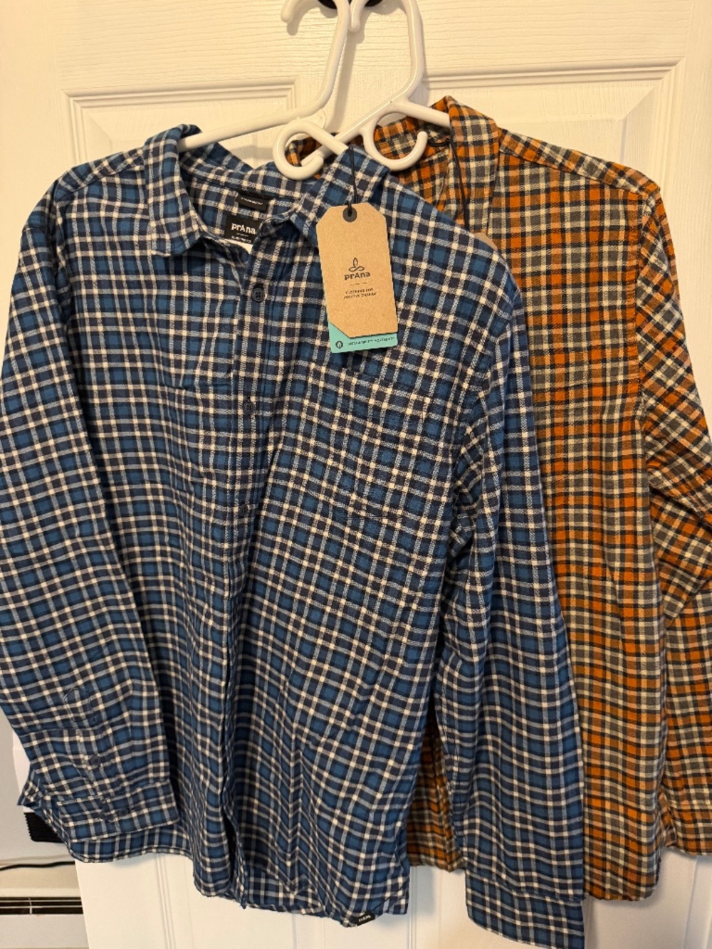 2 Prana flannel shirts